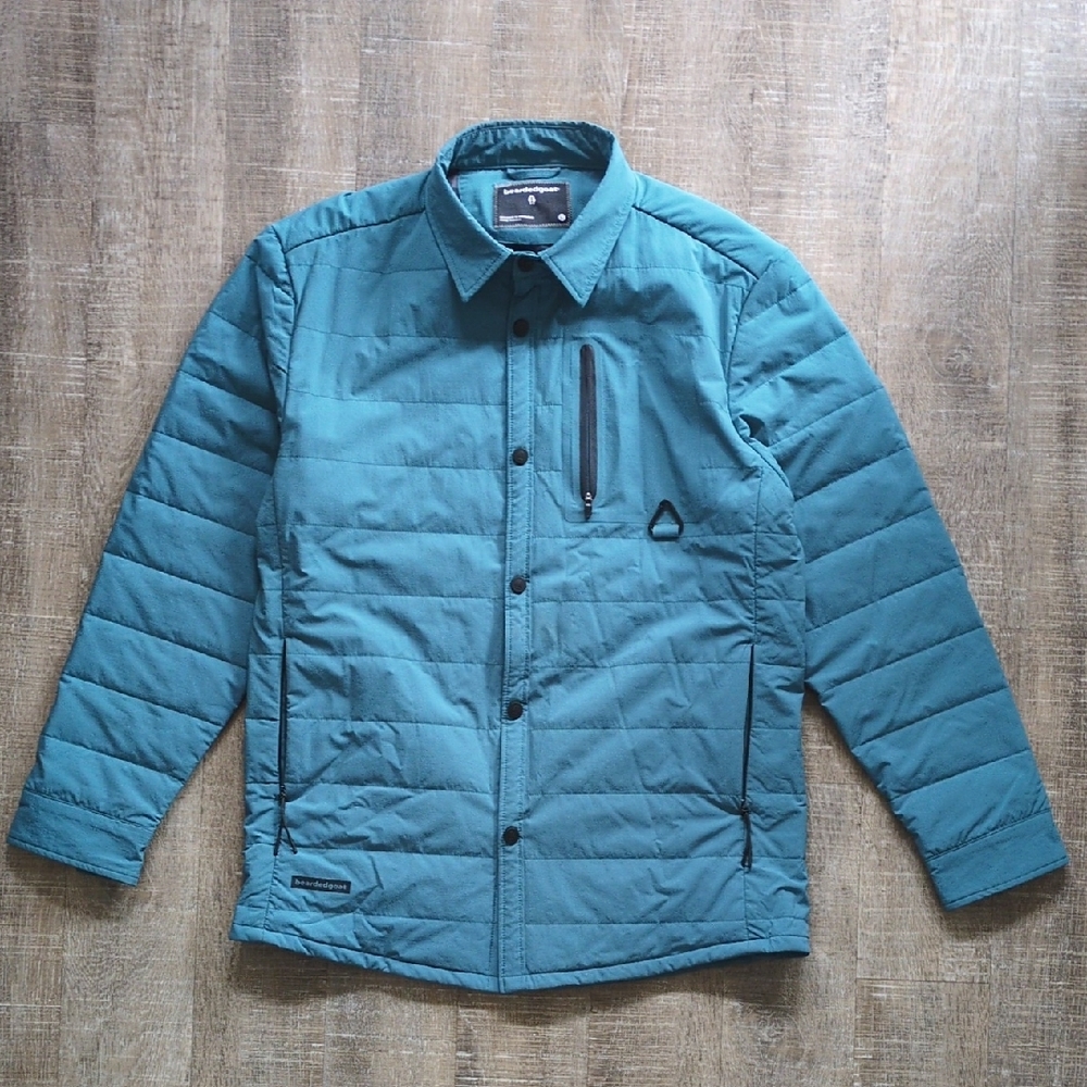 Men's Teal Shirt Jacket